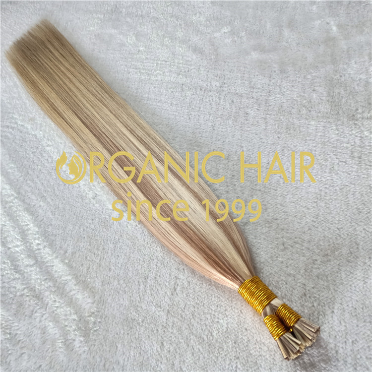 Customized piano color i tip hair extensions H130